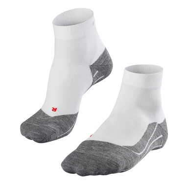 Socken FALKE RU4 RUNNING SHORT Damen Weiß/Grau 0